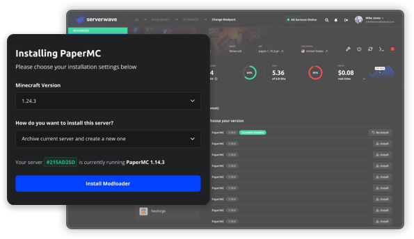 Modpack installer screenshot